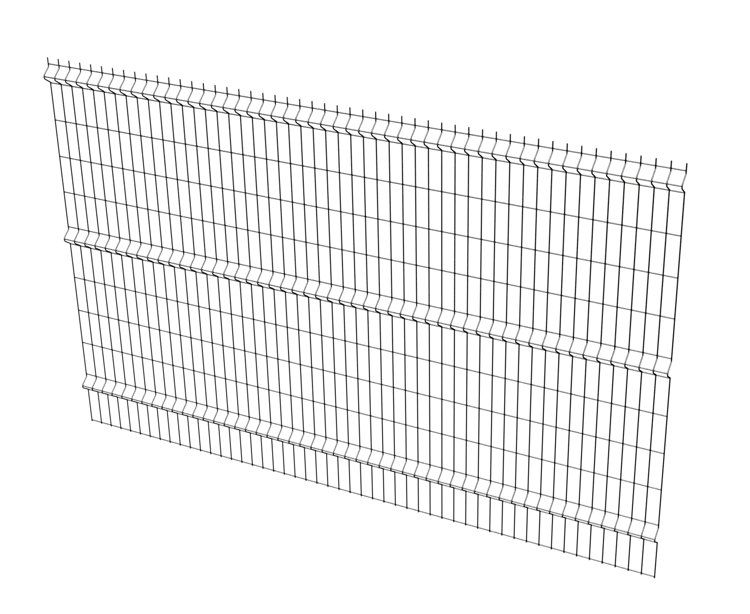 Prism 3D Ornamental - Steel Fence Panels